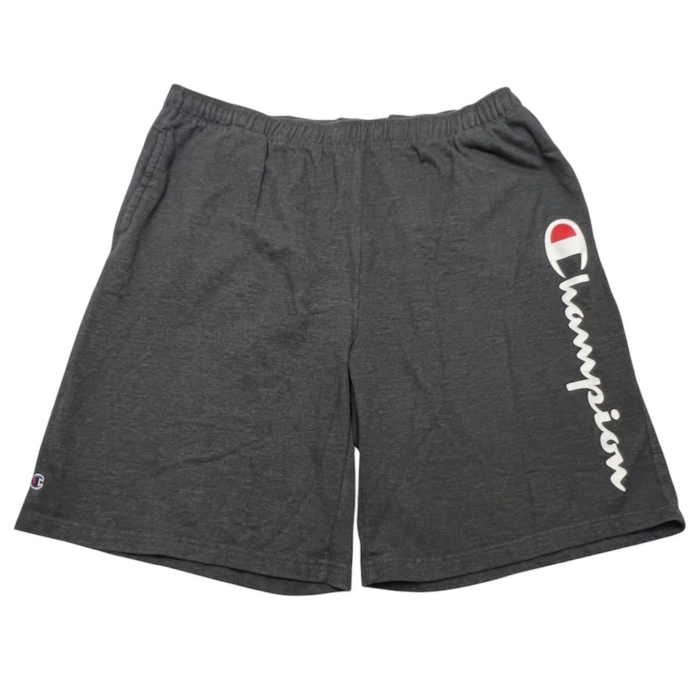 Champion Authentic Athleticwear Mens 2XL Gray‎ Sweat Shorts Active Spellout Logo